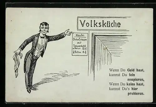 AK Kellner lädt in die Volksküche ein