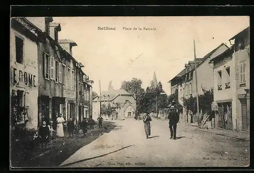 AK Seilhac, Place de la Bascule