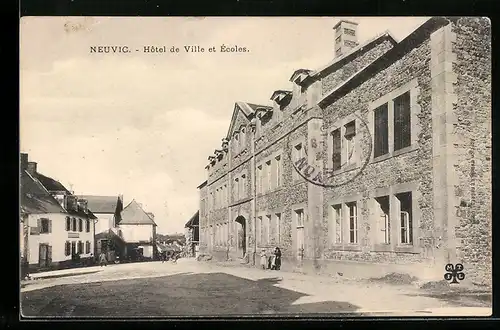 AK Neuvic, Hotel de Ville et Ecoles
