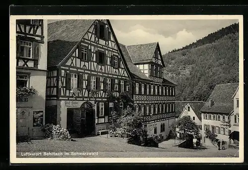 AK Schiltach / Schwarzwald, Strassenpartie