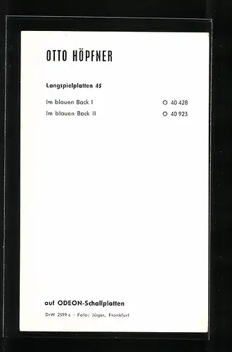 AK Musiker Otto Höpfner mit lächelndem Gesicht