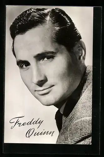 AK Musiker Freddy Quinn mit gegeltem Haar