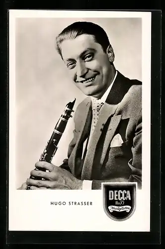 AK Musiker Huto Strasser mit Oboe