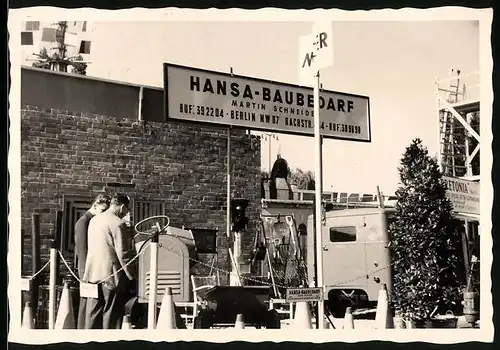 Fotografie Bau - und Nutzfahrzeug-Ausstellung, Messestand Hansa-Baubedarf Berlin