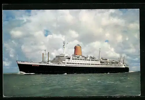 AK Vierschrauben-T.S. Bremen Flaggschiff des Norddeutschen Lloyd, Bremen