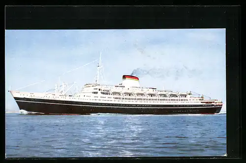 AK Passagierschiff Cristoforo Colombo auf hoher See