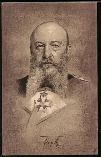 Künstler-AK Kopfportrait Grossadmiral von Tirpitz