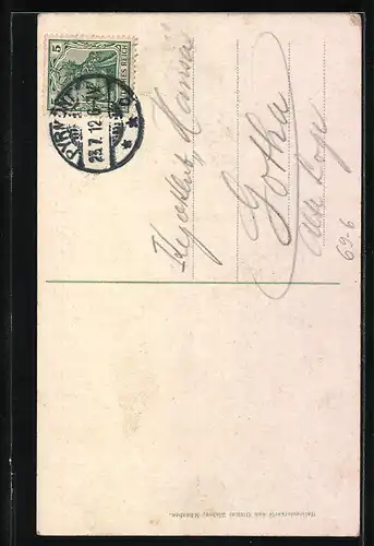 AK Junge Dame im Moorbade