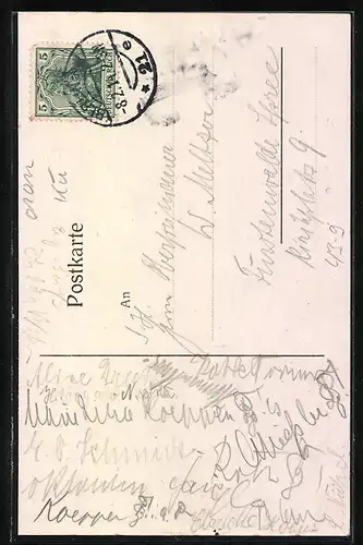 AK Betrunkene auf dem Volksfest