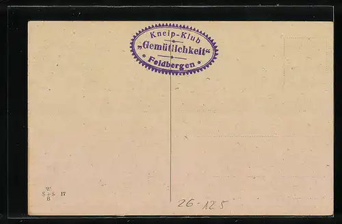 Künstler-AK Willi Scheuermann: Betrunkene torkeln an einer Wand entlang