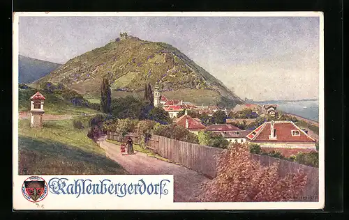 AK Deutscher Schulverein Nr. 387: Kahlenbergerdorf, Ortsansicht