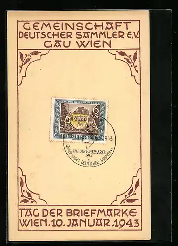 AK Wien, Tag der Briefmarke 1943