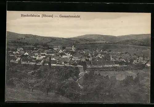 AK Bischofsheim /Rhoen, Gesamtansicht des Ortes