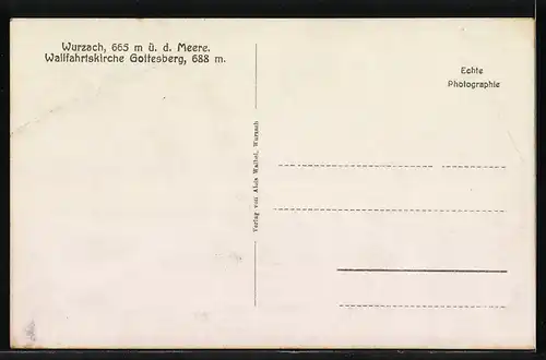 AK Wurzach, Wallfahrtskirche Gottesberg, Innenansicht