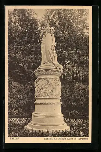 AK Berlin, Denkmal der Königin Luise im Tiergarten