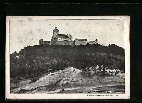 AK Holzhausen, Die Wachsenburg mit Umgebung