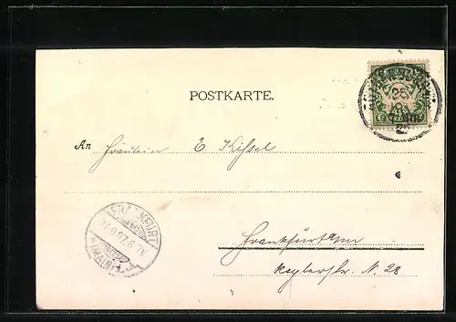 AK Rothenburg, Brunnen am Rathaus