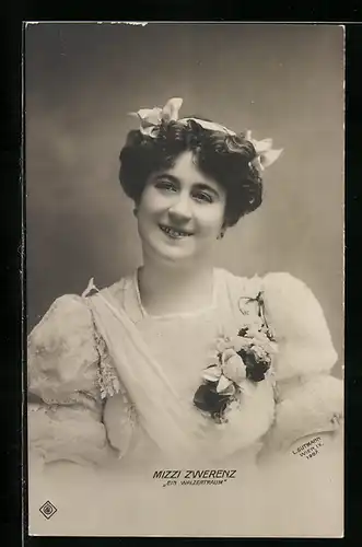 AK Schauspielerin Mizzi Zwerenz in dem Film Ein Walzertraum