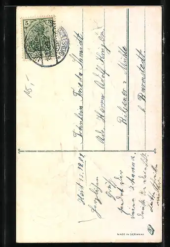 Künstler-AK Operette Dollarprinzessin, O Du mein lieber süsser Schatz...