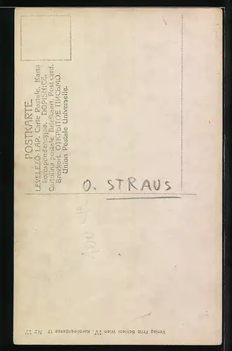 AK Ein Walzertraum, Mizzi Zwerenz und Therese Löwe