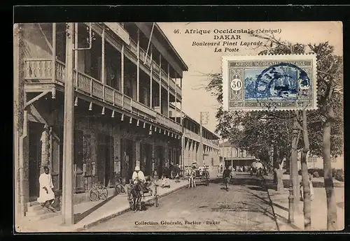 AK Dakar, Boulevard Pinel Laprade, la Poste