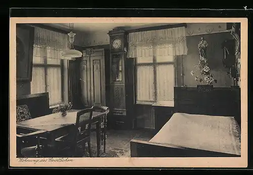 AK Laubnitz b. Camenz, St. Josefstift, Wohnung des Geistlichen