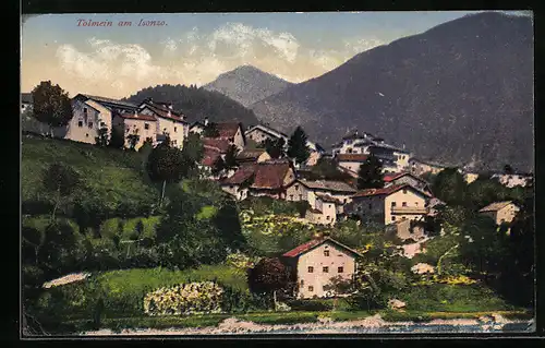 AK Tolmein am Isonzo, Ortsansicht