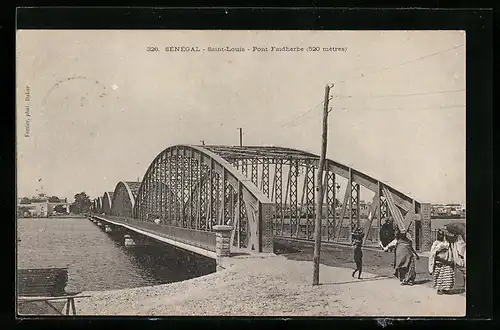 AK Saint-Louis, Pont Faidherbe, Brückenansicht