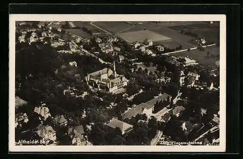 AK Altheide-Bad, Ortsansicht, Fliegeraufnahme