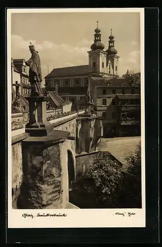 AK Glatz, Brücktorbrücke und Kirche