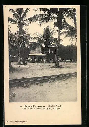 AK Brazzaville, Prés du Port à Léopoldville (Congo Belge)