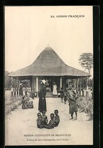 AK Brazzaville, Station de Sainte-Radegonde, dans L`Alima