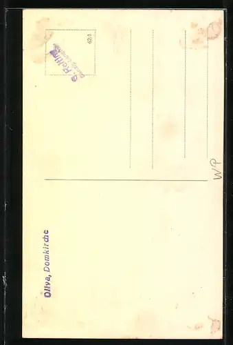 AK Oliva, Ansicht der Domkirche