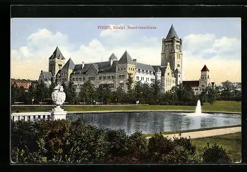 AK Posen / Poznan, Königl. Residenzschloss