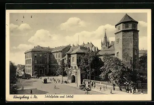 AK Königsberg, Schlossplatz & Schloss