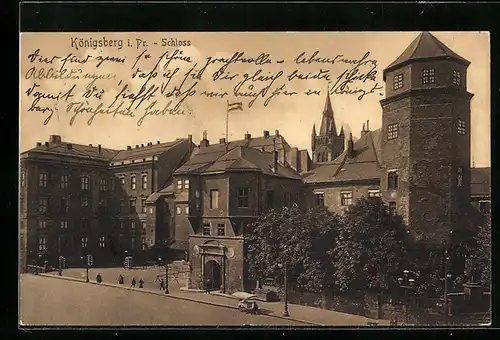 AK Königsberg i. Pr., am Schloss