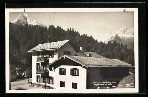 AK Ilsank, Hotel mit Watzmann und Hochkalter