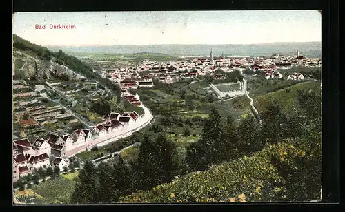 AK Bad Dürkheim, Ortsansicht aus der Vogelschau