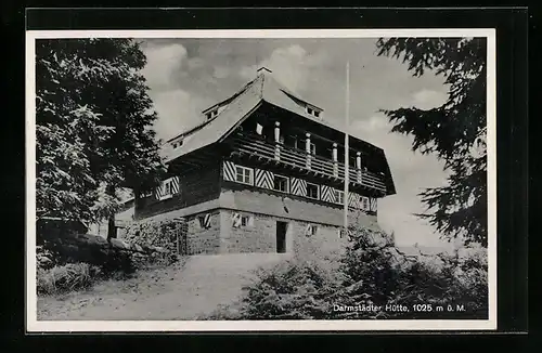 AK Ruhestein i. Schwarzwald, Pension Darmstädter Hütte b. Wildsee