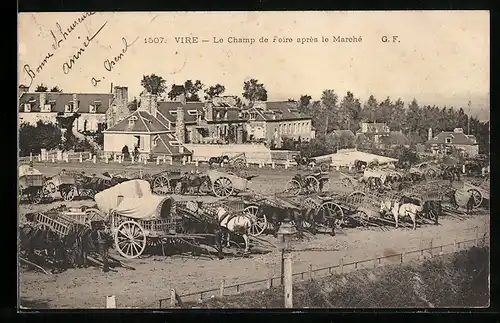 AK Vire, Le Champ de Foire après le Marchè