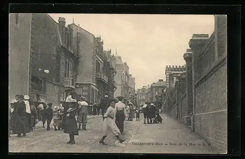 AK Villers-sur-Mer, Rue de la Mer
