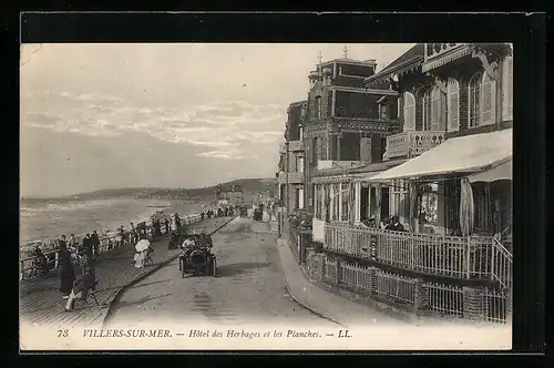 AK Villers-sur-Mer, Hôtel des Herbages et les Planches