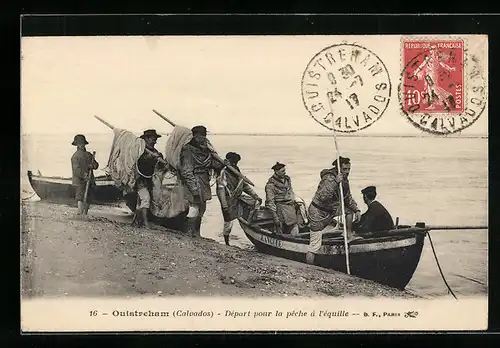 AK Ouistreham, Départ pour la pêche à l`équille