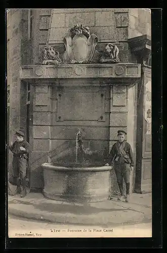 AK Vire, Fontaine de la Place Cassel