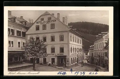 AK Mariazell, Maurers Hotel Zum goldenen Greifen