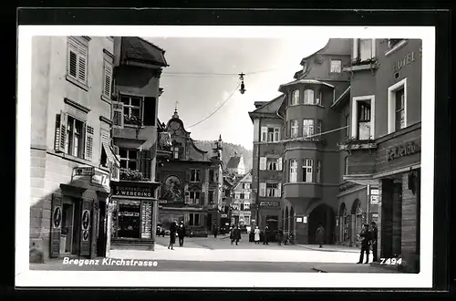 AK Bregenz, Partie an der Kirchstrasse