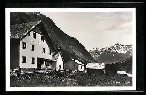 AK Trenkwald im Pitztal, Gasthof und Pension Edelweiss von Alois Pfeifhofer