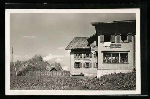 AK Nesslegg, Alpengaststätte Widderstein mit Künzelspitze