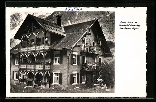 AK Brand im Brandnertal /Vorarlberg, Pension Haus Kaspar Kegele