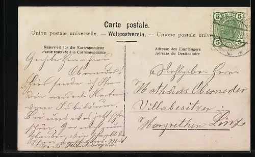 Künstler-AK Maria-Zell, Zum 750 jähr. Gedächtnis an die Entstehung des Ortes 1907, Mönch mit Marienstatue
